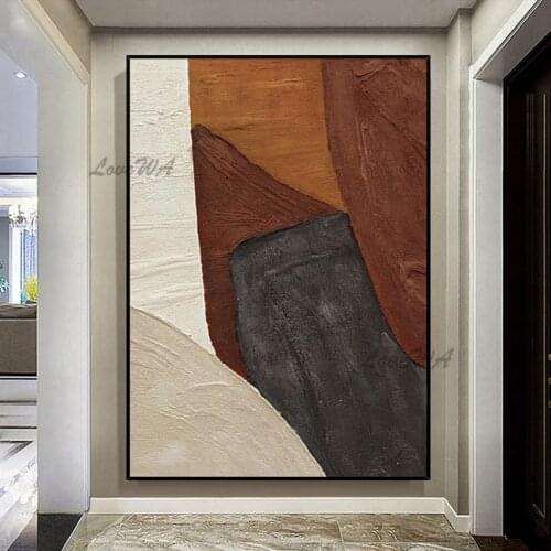 Modern Large Size Lliving Room Wall Picture The Home Of Dark Color Good Wall Art Decorates Oil Painting Unframed Hotel Artwork
