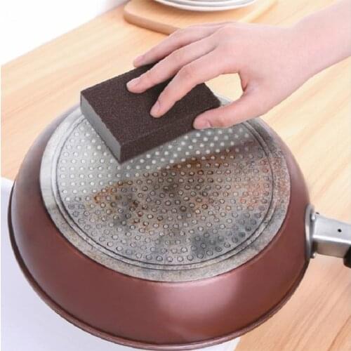 Kitchen Magic Sponge Eraser Rust Remover Brush Dish Pot Cleaning Brush Emery Sponge Descaling Clean Rub Pot Kitchen Tools
