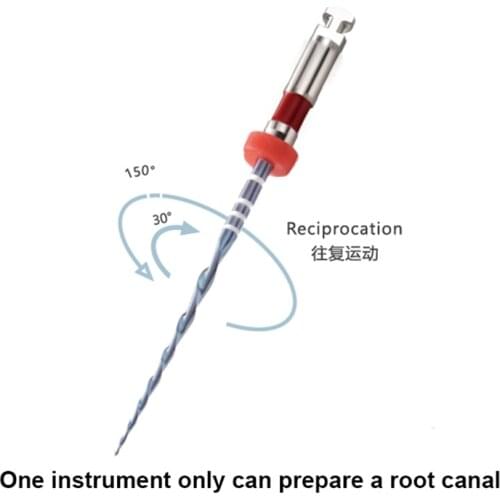 Dental Reciprocating Blue Heat Activation File R25 25mm Reciprocation NITI Files Dental Only One File Endodontic Endo Instrument