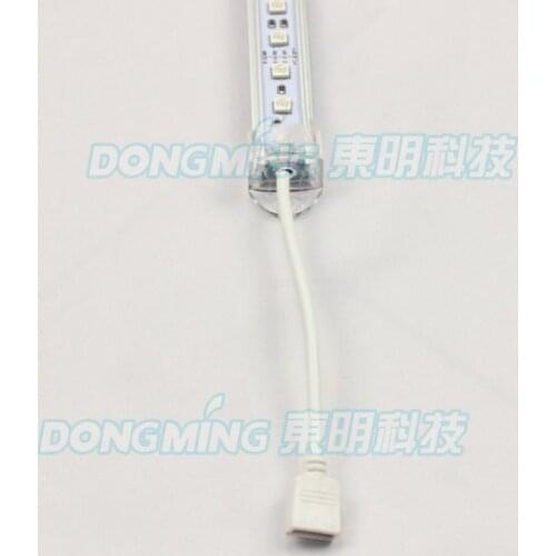 Super Bright SMD 5050 RGB LED Bar Light 5pcs 50cm 36Leds/pcs DC 12V U Profile + PC Cover LED Hard luces strip lamp for cabinet
