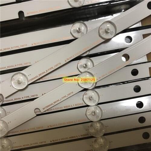 100% New 18pieces LED Backlight strip 7lamp+8lamp SVT550AA0_REV04 L/R-TYPE_130710 Tos h iba 55L7453D 55'' TV LCD