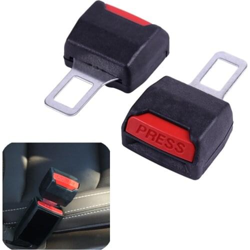 2PCS Car Safety Belt Extender Safety Seatbelt Lock Buckle Plug Socket Belt Padding Extension Buckle Plug Clip Car Accessories