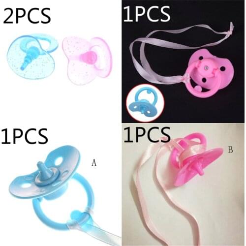 1/2PCS Baby Doll Pacifier Bottle for Nursery Doll House Feeding Kids Pretend Play Games Toys Feed Medication Device