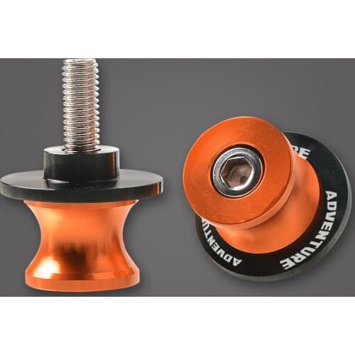 10mm Motorcycle Accessories Swingarm Spools Stand Screws Slider Orange For 640 990 950 1090 1190 1290 ADVENTURE R ADV