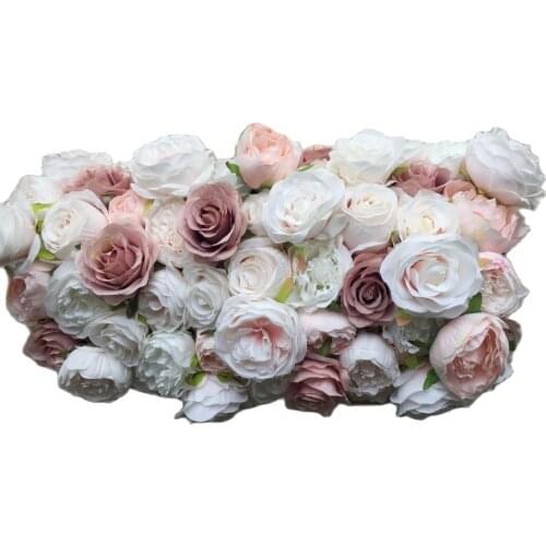 10pcs/lot Artificial silk rose peony runner flower wall wedding backdrop decoration road lead wedding arch flower TONGFENG