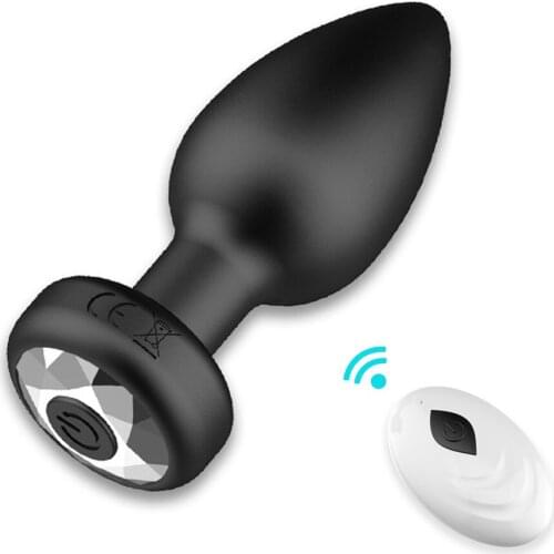 Remote Control Anal Plug Bead Butt Plug Male prostate Massager Vibrator Sex Toys For Men Suction Cup Dildo Vibrator For Women