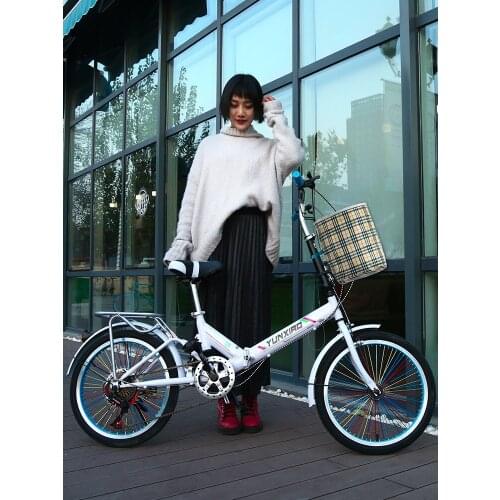 20 Inch Foldable Convenient Bicycle 16/24 Single Speed for Students And Office Workers