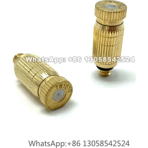 3/16” Brass High Pressure Fog Nozzle, Misting Nozzle, Humidifier Mist Sprayer Anti-drip Fine Dry Fog for Mist Cooling System