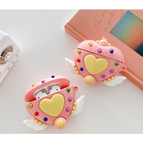 3D Cute cartoon Magic wand Headphone Cases For Apple Wireless Bluetooth Headset for Airpods pro 1 2 Silicone Earphone Cover