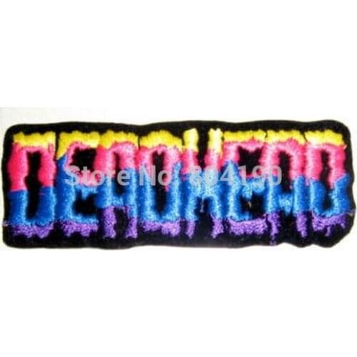 4.5" GRATEFUL DEAD Vintage Logo Music Band Embroidered IRON ON Patch Rock Punk Heavy Metal clothes application dropship