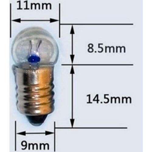 50 Pcs E10 1.5V2.5V3.8V0.3A 5.2V 6V 6.2V Electrical Experiment Bulb Screw Lamp Beads