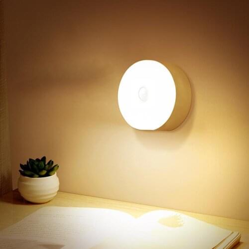 Human Body Automatic Induction Night Light Cabinet Closet Lights For Bedroom Stair Toilet Rechargeable Or Battery LED Wall Lamp