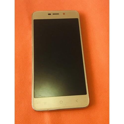 Used Original Touch screen + LCD display+ Frame for Blackview A10 MTK6580A Quad Core 5.0" HD Free shipping