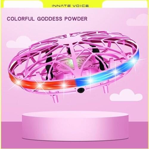 ZK20 UFO Drone Induction Aircraft Intelligent Remote Control Toy LED Flying Decompression for Adult Colorful Aircraft Kids Gift