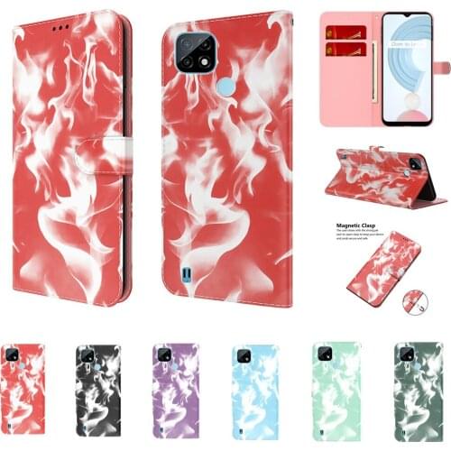 Luxury Leather Flip Wallet Case for OPPO A92S A94 A53 A11X A73 Find X3 Neo Relme C21 C20 8 5 Reno 5K Card Slot Shockproof Cover