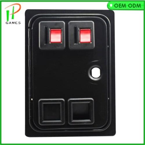 Dual american style coin door with mechanical coin acce for arcade cabinet/casino machine/slot game cabinet