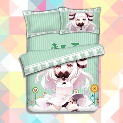 New Anime Cartoon Collection Quilt Cover Soft Printed Bedding Set With Pillow Cases Bed Sheet Duvet Cover Set 4pc No.PC151227