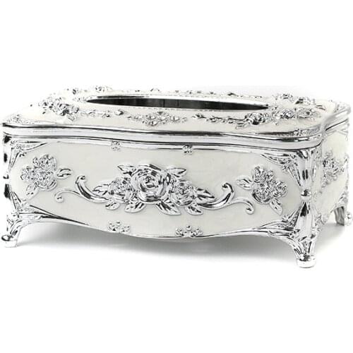 European-style tissue box_creative acrylic retro living room kitchen drawer box_hotel KTV bathroom bar storage box