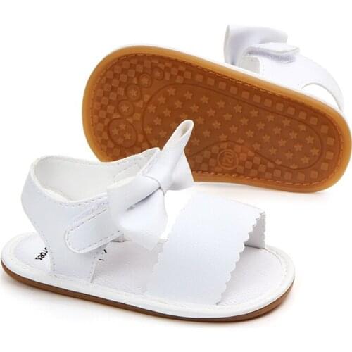 Summer New Style Baby Sandals Toddler Shoes Kids Shoes PU Leather Bow Non-slip Glue Bottom Baby Shoes