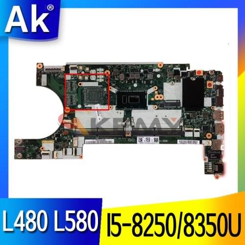 EL480/EL580 NM-B461 mainboard For Lenovo ThinkPad L480 L580 laptop motherboard with I5-8250/8350U CPU DDR4 100% Fully Tested