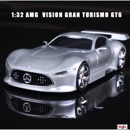 Maisto 1:32 Mercedes Benz AMG Vision Gran Turismo GT6 model die-casting model car simulation car decoration collection gift toy