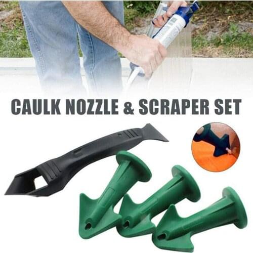 Caulking Nozzle Scraper Set High-grade Plastic Sealant Finisher Spreader Filler Spatula Caulking Finisher Tool Kit