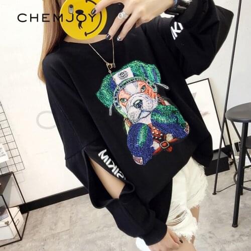 Dog Sequins Patch Large Patches Sewing on Applique for Clothing Cool Jackets Coats DIY Apparel Clothes Stickers Biker Parches