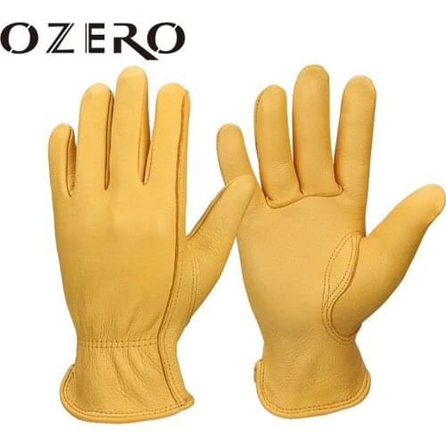 Ozero Retro Motorcycle Gloves Leather Men Moto Bike Glove Full Finger Bicycle Cycling Motorbike Motocross Riding Gloves 8003