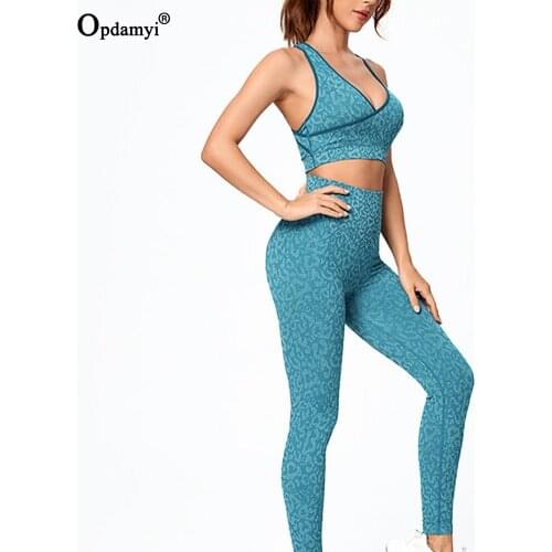 2021New Women Camo Sportwear Seamless Yoga Set Gym Fashion Fitness Clothing High Waist Leggings Sports Bra Workout Exercise Suit