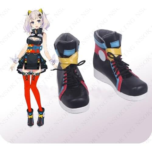 New Kizuna AI Kaguya Luna Cosplay Shoes Anime Boots Tailor-Made
