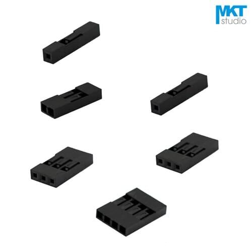 1000Pcs Dupont 2.54mm Pitch Single Row Female Housing Connector 1P 2P 3P