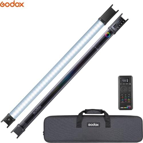Godox TL60 Full-Color RGB Tube Light 2500K-6500K CRI 96 TLCL 98 Accurate Color 39 Light Effects Built-in Battery APP Remote