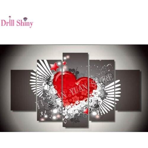 Full DIY 5D Diamond Painting Cross Stitch Diamond Embroidery Patterns rhinestones Diamond LOVE Picture with crystals sticker