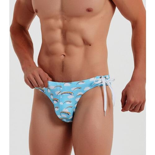 Sexy Swimwear Men Swim Briefs Mini Tanga Bikini Surf Trunks Gay Swimsuit Bathing Suit Shorts 2020 zwembroek Man Beachwear Summer