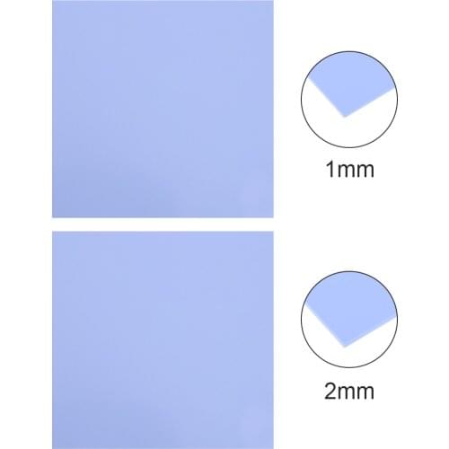 1/2mm 100x100mm Silicone Thermal Pad Sheet Computer PC CPU Graphics Chip Heat Sink Heatsink Cooling Conductive Thermal Pad