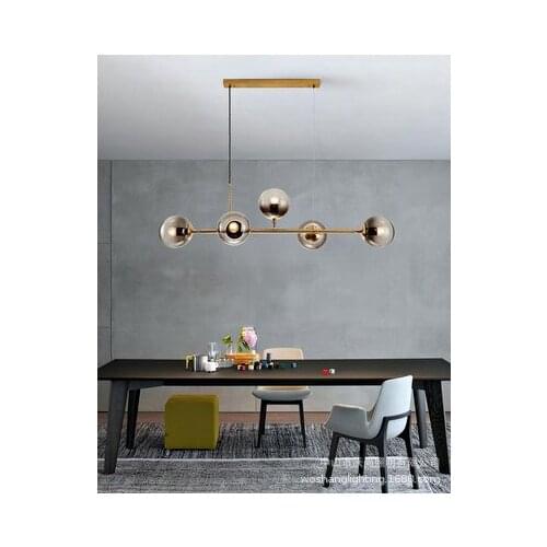 Modern hanglamp deco chambre glass ball bedroom restaurant luminaire suspendu deco chambre industrial lamp