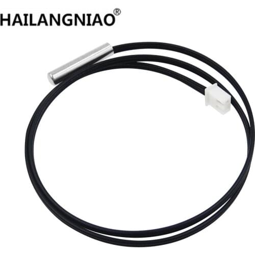 10pcs/lot 50cm NTC Thermistor Temperature Sensor Waterproof Probe Wire 50k 10K 1% 3950 W1209 W1401 cable