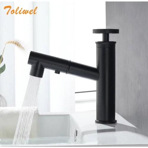 TOLIWEL Pull-out Bath Mixers With Shower Head