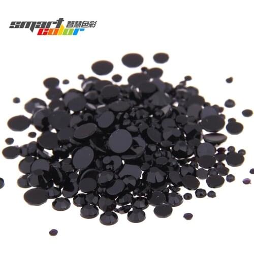Smart Color Black Color Acrylic Rhinestones Shoes Clothing Decorations Nail Art Decorations Small Pack