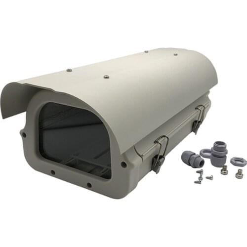 15 Inch Big Size Waterproof Surveillance CCTV Camera Housing Enclosure Casing Protect Shell With Clean Windshield 477x185x140MM