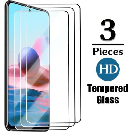 3Pcs Protective Glass For Xiaomi Redmi Note 9 10 Pro max 10S 9T 9S Safety Glass Screen Protector For Xiamoi Redmi 9 9a Film Glas