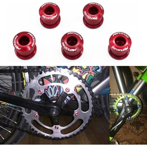 5pcs MTB Chainring Bolt Single/Double Speed Disc Chainwheel Sliver Crew For Mountain Bike Road Bicycle Crank And Chain Ring