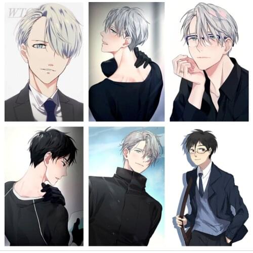 Victor Nikiforov Anime Posters Yuri on Ice Canvas Painting Wall Decor Wall Poster Wall Art Picture Use for Boys Room Decoration