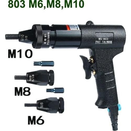 Pneumatic Rivet Nut Gun Pull Cap Gun Automatic Rivet Nut Grab Tool Ram Clamp M3 M4 M5 M6 M8 M10 M12