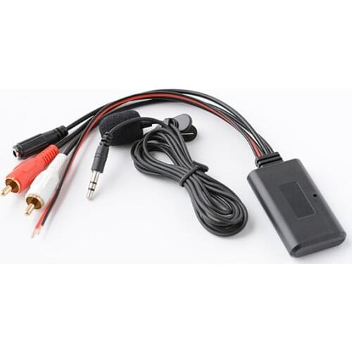 Pioneer Alpine Sony 2RCA Radio Bluetooth Audio Music Adapter Bluetooth Module RCA Adapter Microphone Handsfree MIC