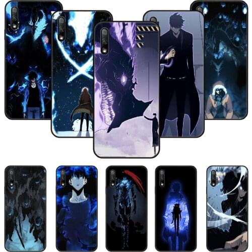 Phone Case For Huawei Honor 9X 10 9 20 8X 8A 8S 7X 7A i A Pro Play Lite Black Cover Bumper 3D Anime solo leveling Sung Jin woo