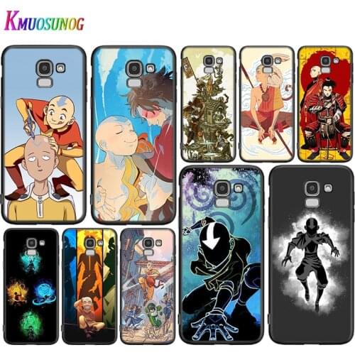 Black Cover Avatar The Last Airbender for Samsung Galaxy J8 J7 Duo J6 J5 Prime J4 Plus J3 J2 Core 2018 2017 2016 Phone Case