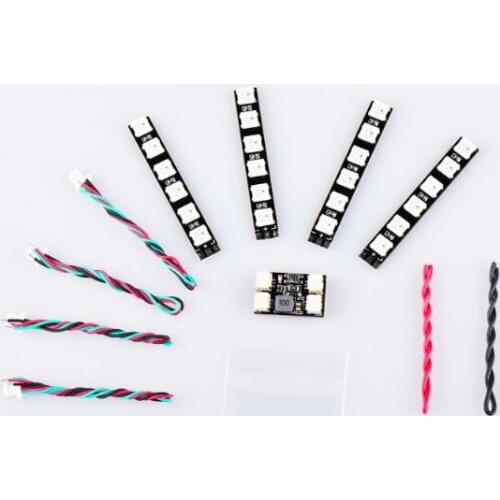 Colorful LED WS2812 led light board with cable and control board for FPV night fly