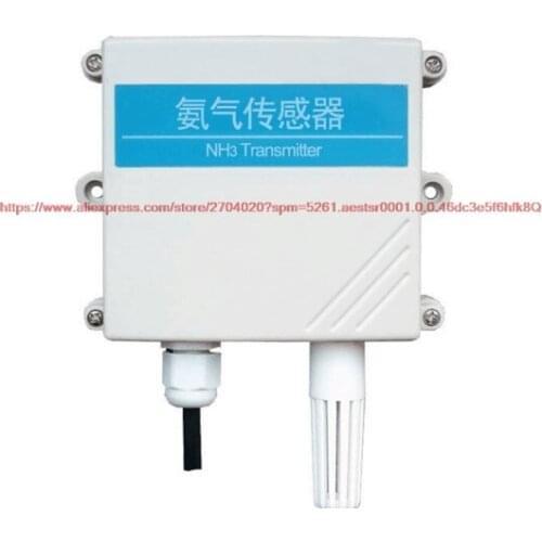 NH3 ammonia sensor transmitter 4-20mA/0-5V/0-10V analog voltage ammonia concentration gas detector RS485