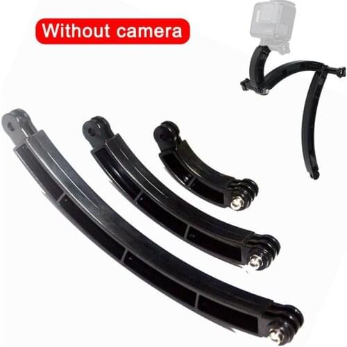3 Way Mount Helmet Arm Extension Curved Pole Selfie Accessories EKEN For GoPro Pro Stick Go etc sjcam Camera Hero6/5/4/3+/3
